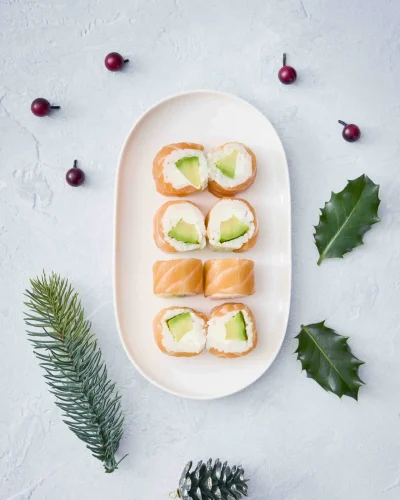 Roll saumon avocat cheese